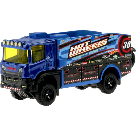 Hot Wheels Trackin' Trucks, 1:64 Scale Toy Truck, Vehicles Work on Hot Wheels Track