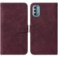 thumbnail image 2 of for Moto G Stylus 5G 2022 Wallet Case with Card Holder Leather with Kickstand Card Slots Phone Case Durable Magnetic Closure Shockproof Protective Cover Case for Moto G Stylus 5G 2022 Red YBS, 2 of 10