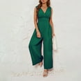 thumbnail image 2 of Women's Casual Summer Dress Sleeveless Comfortable Waistband Jumpsuit Stylish Flowy Feminine Outfit, 2 of 2