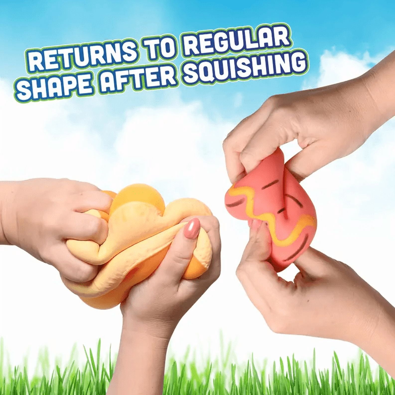 Jumbo Hot Dog Squish, 5.5 Inch Removable Bun,  2 in 1 Food Fidget Toy Funny Sensory Stress Ball for Adults and Teens