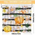 thumbnail image 5 of Fall Shower Curtains for Bathroom, Autumn Shower Curtains Waterproof Polyester Pumpkin Shower Curtain Thanksgiving Bathroom 72x72 Inch, 5 of 6