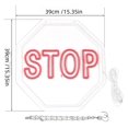 thumbnail image 3 of Letrero De Neón STOP Con Luz LED Regulable Para Estacionamientos, Complejos De Apartamentos, Garajes, Puertas Y Decoración De Paredes Del Hogar 39cmx39cm, 3 of 7