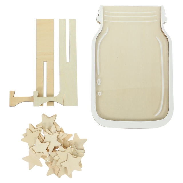 1 Ensemble de Pots de Récompenses en Bois en Forme d'Étoile Pot de Récompenses pour Classe Bricolage