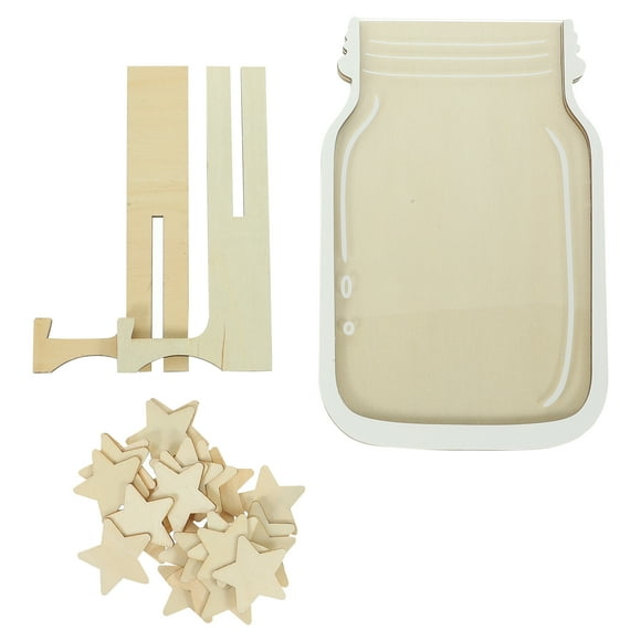 1 Ensemble de Pots de Récompenses en Bois en Forme d'Étoile Pot de Récompenses pour Classe Bricolage