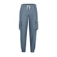 thumbnail image 4 of Pantalones largos para hombre, informales, lisos, con bolsillo, cintura elástica, para exteriores, con cordón ajustable, para trabajo, 4 of 5