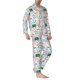 thumbnail image 2 of Balery Back To School Pijama para Hombre de Dos Piezas con Manga Larga, Conjunto de Dormir y Descanso Suave con Bolsillos-Small, 2 of 7