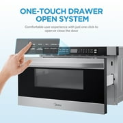 Midea Drawer Microwave, 24 inch, 1.2-cu ft , 1000-Watt, Microwave Drawer, MMB12S2AS