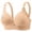 Khaki bras for women, variant on ATOYSOY Comfortable Wireless Everyday Bras for Women Push Up Sport Bras Fashion Straps Soft Comfy Bralettes Underwear (Black,36)
