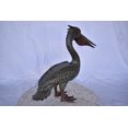 thumbnail image 5 of Nifao Pelican Standing and Looking Ahead Bronze Statue – Home Decor Sculpture, 27"L x 8"W x 22"H, 5 of 10