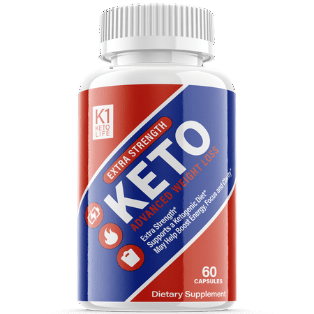 (1 Pack) K1 Keto Life - Supplement for Weight Loss - Energy & Focus Boosting Dietary Supplements for Weight Management & Metabolism - Advanced Fat Burn Raspberry Ketones Pills - 60 Capsules