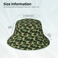 thumbnail image 3 of Fotbe Camouflage Dinosaur Sombrero Tipo Pescador con Estampado – Sombrero de Sol de Algodón de Moda para Playa, Golf, Pesca, 3 of 6