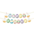 thumbnail image 2 of Tachiuwa Happy Easter Banner Colorful Easter Decor Decorative Easter Egg Banner Easter Bunny Banner for Spring Mantle Porch Party Home, 2 of 9