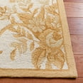 thumbnail image 5 of SAFAVIEH Chelsea Benedict Floral Wool Runner Rug, Ivory/Gold, 2'6" x 8', 5 of 10