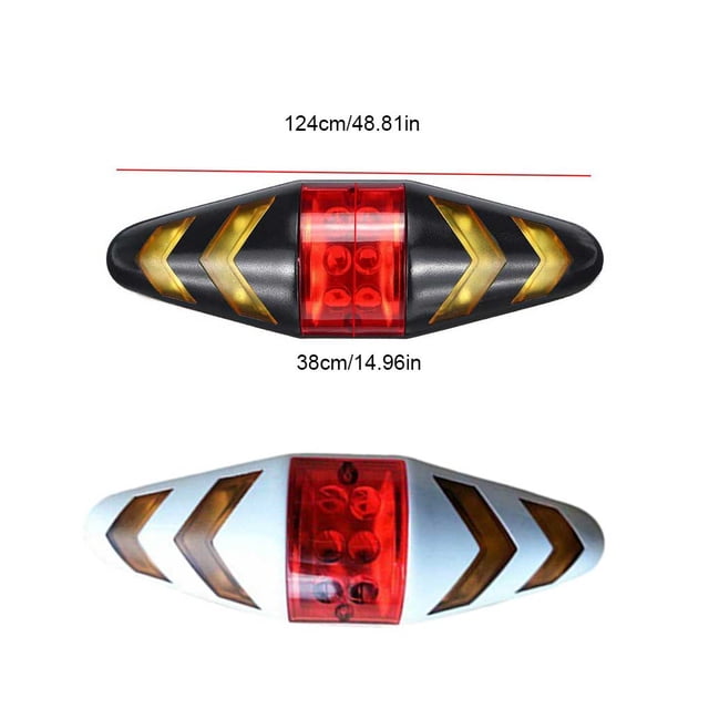 Transemion Bike Tail Turn Signal Light Mountain Road Bicycles Remote Control Turning Torch Indicator Taillight Riding Cycling Accessories White