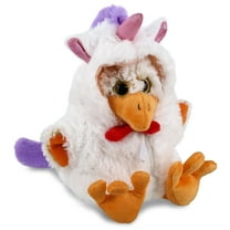 DolliBu Sitting Rooster Unicorn Plush Stuffed Animal Toy - Super Soft Roostercorn Dress Up with Removable Plush Unicorn Outfit, Cute Fantasy Wildlife Gift - 9 Inch