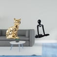 thumbnail image 2 of Figura de escritorio,Estatua de gato en estante,escritorio,oficina,decoración del hogar,Figura de escritorio,Escultura abstracta de pensador para la oficina o el hogar,Figura decorativa de, 2 of 8