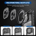 thumbnail image 3 of Neewer 16 Pro Max Cage, Quick Release Video Rig Phone Stabilizer Compatible with iPhone 16 Pro Max with 67mm Filter Adapter, 17mm Lens Backplate, T Mount Lens Adapter Compatible with Moment, PA074, 3 of 8