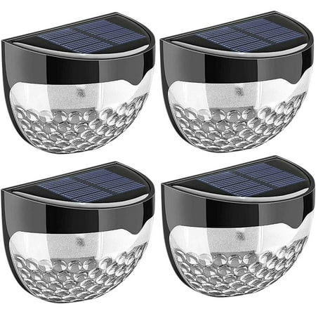 

Outdoor Solar Wall Light Half Circle Water Drop Projection Lamp for Yard Fence （4PCS）