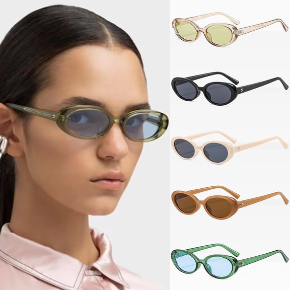 Miorin Under $5 Retro Cat Eye Sunglasses for Women Men Vintage Retro Sun Glasses Gold Frame Rose Gold Lens Sunglasses