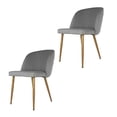 thumbnail image 1 of Set de 2 Sillas de Comedor Tapizadas Mundo In Lucca Gris, 1 of 9