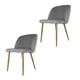 thumbnail image 1 of Set de 2 Sillas de Comedor Tapizadas Mundo In Lucca Gris, 1 of 9