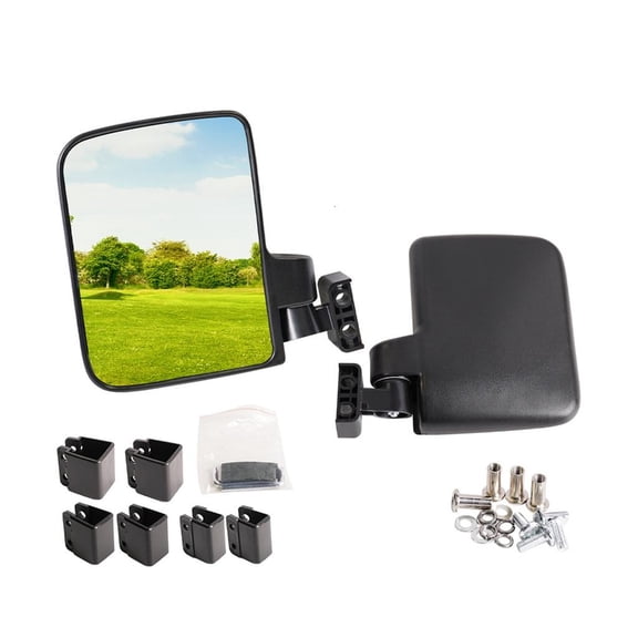 CEORPER Universals Folding Rearview Mirror Replacement Golf Cart Side Mirrors Enduring