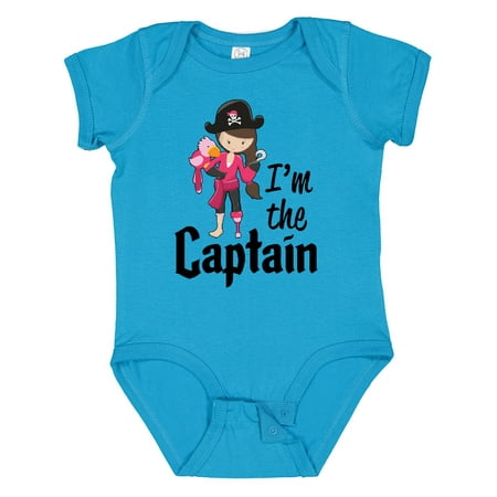 

Inktastic I m the Captain- Pirate Girl Gift Baby Girl Bodysuit