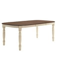 HumbleNest Homestead Extendable Two Tone Dining Table with Leaf