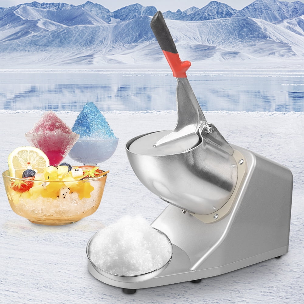 300W Ice Shaver Machine, Ice Crusher Electric Snow Cone Maker Stainless Steel Shaving Ice for