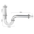 thumbnail image 1 of Stainless Steel 1/4'' x 32mm Waste Drain Valve Siphon Syphon For Faucet Sink, 1 of 1