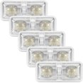 thumbnail image 1 of 12V Led RV Ceiling Dome Light RV Interior Lighting for Trailer Camper with Switch, Natural White 4000-4500K 600 Lumens (Pack of 5), 1 of 8