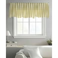 thumbnail image 5 of Yellow Striped Valance Curtains for Kitchen/Living Room/Bathroom/Bedroom Window, Modern Abstract Art Rod Pocket Small Topper Half Short Window Curtains Voile Sheer Scarf 42"x12", 5 of 8