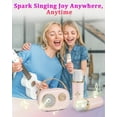 thumbnail image 2 of Mini Karaoke Machine for Kids&Adults,Portable Bluetooth Speaker with 2 Wireless Microphones and Stereo Sound Enhanced Bass,Gifts for Girls 6 7 8 9 10 11 12 Years Old Home Party Birthday(Pink), 2 of 6