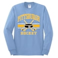 thumbnail image 2 of Wild Bobby City of Pittsburgh Hockey Fantasy Fan Sports Men's Long Sleeve Shirt, Light Blue, X-Large, 2 of 5