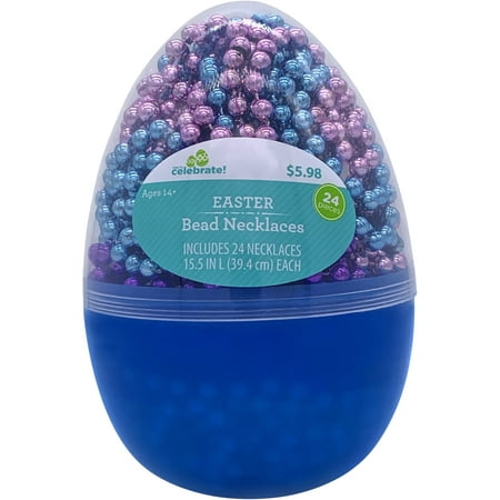 Way To Celebrate Easter Egg Bead Set, 24Ct