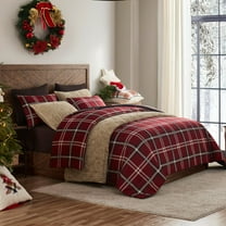 Wonderful Plaid Faux Wool Comforter Set – 3-Piece Cozy Stylish All-Season Bedding