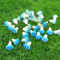 HongHeng 60 Pcs Mini Mushrooms for Miniature Fairy Garden Foam Mushrooms Miniature Figurines Garden Ornaments Model Garden Accessories for Micro Landscape, Plant Pots, Bonsai Craft