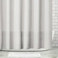 thumbnail image 3 of mDesign Cotton Waffle Knit Shower Curtain for Bathroom, 72" x 72", Cloud Gray, 3 of 8