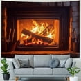 thumbnail image 4 of ONETECH Fireplace Tapestry Wall Hanging Dorm Decorations Psychedelic Art Bedspread Sofa Cover Tablecloth Curtain Picnic Sheet 40x30inch, 4 of 6