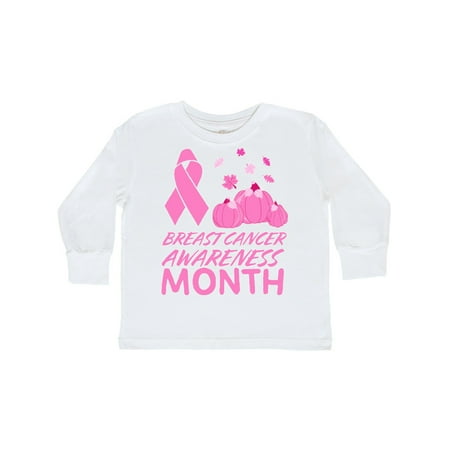 

Inktastic Breast Cancer Awareness Month- October Gift Toddler Boy or Toddler Girl Long Sleeve T-Shirt