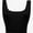 Black, variant on Women's Square Neck Crop Top Basic Sleeveless Fitted Tank Top Casual Cami