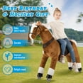 thumbnail image 3 of UFREE Large Ride on Horse Toy, Ride on Bounce up and Down and Move, 44 inch for Children 6 to Adult, 3 of 8