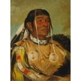 thumbnail image 2 of Catlin, George 19x24 Gold Ornate Wood Framed with Double Matting Museum Art Print Titled - Sha co pay, The Six, Chief of the Plains Ojibwa, 2 of 4