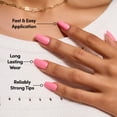 thumbnail image 4 of DIGI by Glamnetic Short Coffin Artificial Press-on Nails, Bubble Blush, 24 Pieces, 4 of 12