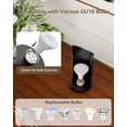 thumbnail image 5 of 2 Pack Up Lights Indoor Floor Can Light Uplighting Indoor Spotlight with 3000K GU10 Bulb Accent Lighting Floor Uplighting for Home Plant Picture, UL Listed 5.9 FT Plug Cord & Foot Switch, Black, 5 of 6