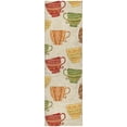 thumbnail image 2 of Addison Rugs Dream Shag Premium Machine Washable Transitional Tea Cups Multi Runner Rug, 2'3" x 7'6", 2 of 8