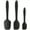 Black, variant on 3pcs, Silicone Spatula Set, Spatula With Ergonomic Handle, Heat-Resistant Spatulas, Non-stick Spatulas With Stainless Steel Core, Kitchen Utensils, Apartment Essentials, College Dorm Essentials