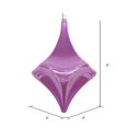 thumbnail image 2 of Vickerman MT194069D 8 in. Orchid Candy Glitter Drop Ornament, 2 of 3