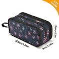 thumbnail image 4 of FORMRS Pencil Case with 3 Compartments Zipper Pouch, Elementary School Level and up, Red Fireworks Pattern, 4 of 8
