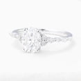 thumbnail image 3 of solitaire jewels 1.32CT Art Deco Oval Moissanite Engagement Ring For Women, 14K Yellow Gold, 3 of 5